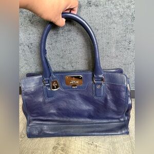 Cole Haan Dark Blue Leather Handbag
